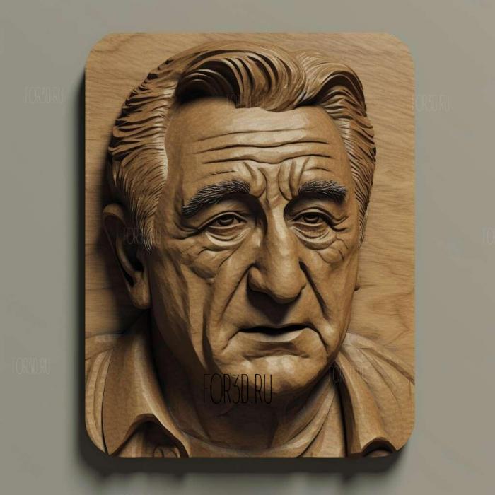 Robert De Niro 2 stl model for CNC